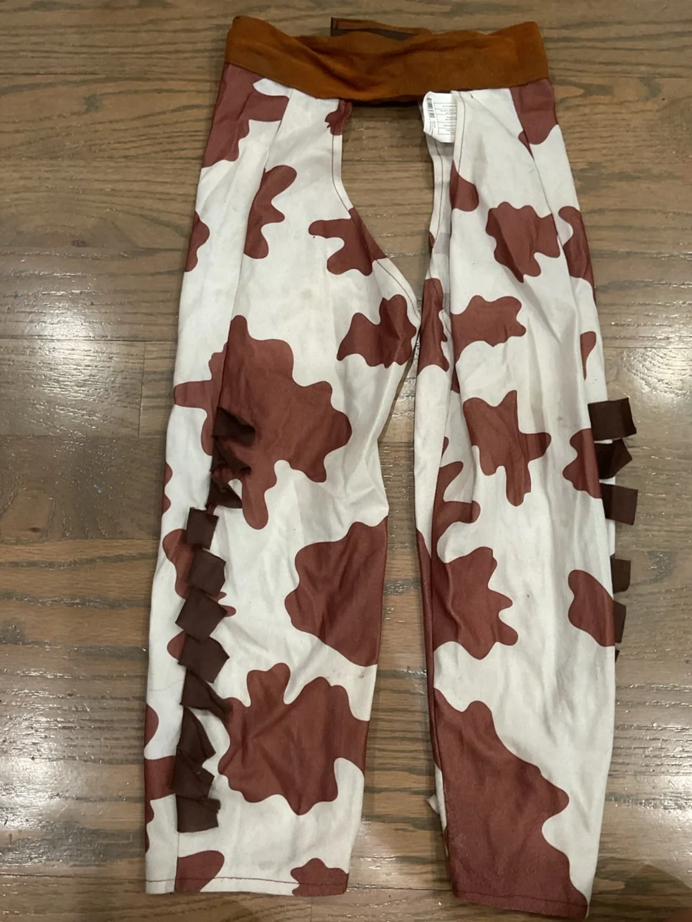 Boys Brown Cowboy Costume Set with Hat, Vest & Pants Size Small